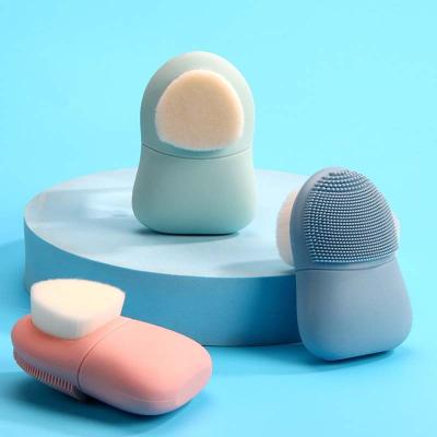 China Silicone Cleansing Brush Gel Wash DEEP CLEANSING Pad Exfoliating Blackhead Remover Facial Deep Cleansing Face Sweeps Baby Bath Massager for sale