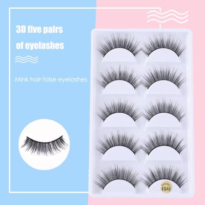 China New Crisscross Trend Fit For Different Black Vegan Faux Soft Faux Eyelash Half Band Shape Eye Lashes for sale