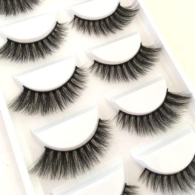 China Full Strip 100% Real Mink Lashes Tapered 3D Mink Eyelashes Custom Private Label Wholesale Crisscross Logo Packaging Eyelashes Own Brand for sale