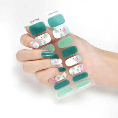 China Custom Fashion Gold Blocking Nail Logo Makeup Face Base Stickers Smile Nail Sticker Wraps On Sale for sale