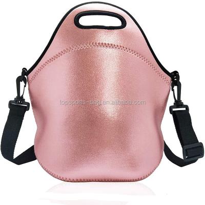 China Mermaid Design Neoprene Waterproof Lunch Bag Thermal Lunch Handbag With Adjustable Strap for sale