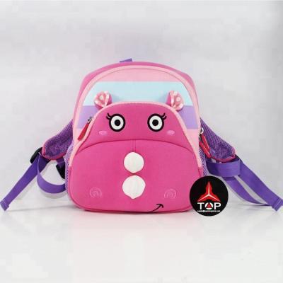 China Waterproof Cute School Neoprene Backpack For Kids With Animal Shape for sale