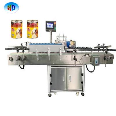 China Automatic Beverage Promotion Label Bottle Sticking Machine Beverage Canning Labeling Machine for sale