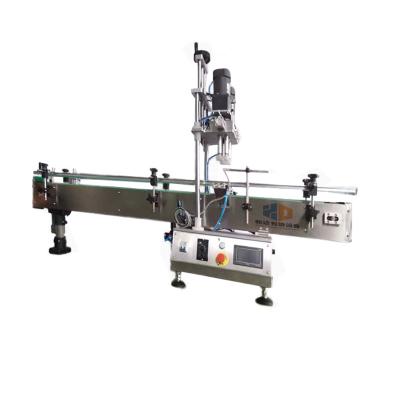 China Food Pump Cover Machine Perfume Bottles Glass Jar Automatic Linear Crimping Screwing Capping Machine for sale