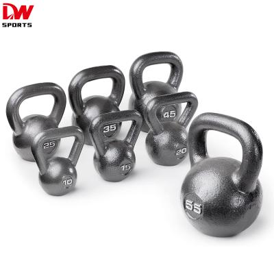 China Universal DW SPORTS 10 15 20 25 35 45 55 lbs Non-rust Liner Cast Iron Kettlebell for sale