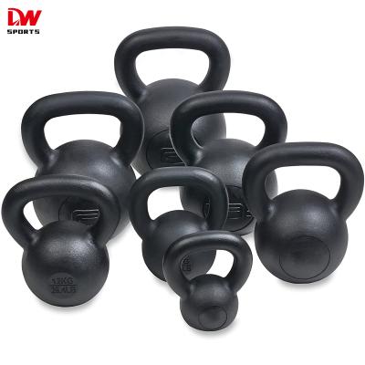 China Universal Cast Iron Black Gym DW SPORTS Weightlifting Home Kettlebell Set for sale