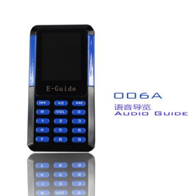 China 006A Mini Tour Guide Audio System 8 Languages Handheld Digital Audio Guides For Museums for sale