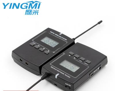 China 300M Distance Two Way Interpreter Wireless Audio Guide System Ear Hanging for sale