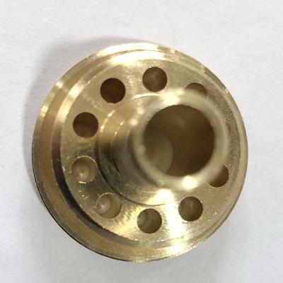 China CNC Machining Service Brass Joint Reducing Flange Threaded Flange Copper Flange Connect China Factory OEM for sale