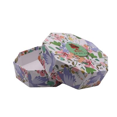 China Recycled Custom Printing Recyclable Custom Printing Octagonal Packaging Octagon Ring Materials Cardboard Gift Box Box Jewelry Paper Box for sale