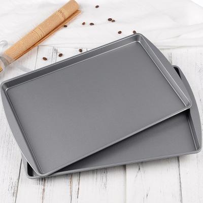 China Thin Biscuit Baking Tray Frame Oven Non Viable Rectangular Stick Mold Shallow Baking Mold for sale