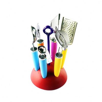 China 2021 Viable Hot Selling High Quality Colorful Smart Kitchen Tools With Stand for sale