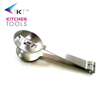 China Sustainable Stainless Steel Food Tong Tea Bag Tongs--for Kitchen and Home for sale