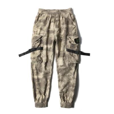 China Camouflage Spring Cargo Pants Men's Loose Casual Hip Hop Pencil Pants Breathable Overalls for sale