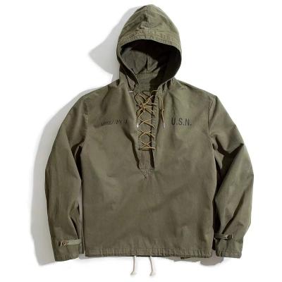 China Sustainable Custom Logo Plus Size Mens Hooded Anorak Outdoor Jacket for sale