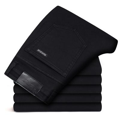 China Autumn/winter new men's viable black jeans high stretch slim jeans for sale