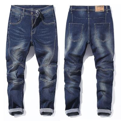 China New men's jeans Korean version large size large size QUICK DRY men's loose jeans washed men's jeans for sale