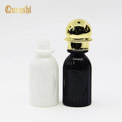 China 10ml Vertical Stripe Glass Cosmetic Perfume Bottle for sale