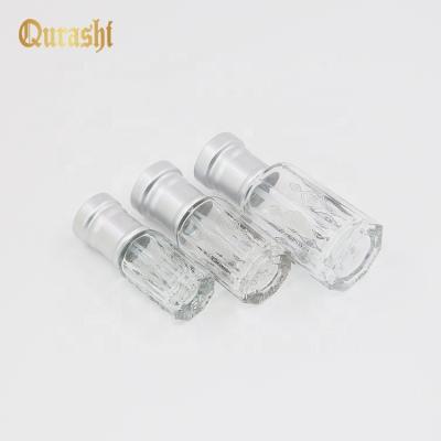 China 3ml cosmetic octagonal glass bottle for sale