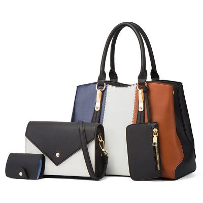 China Fashion Fashion Ladies Set Handmade Manufacturer Set Custom Designer Bags Lady Cheap Price Handbag Women Bag Set 4 Piece Lady Pu Hand Bags for sale