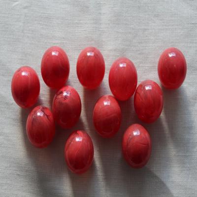 China Yixing 35mm Red Glass Marbles Color Glossy Round Glass Ball For Wholesale for sale