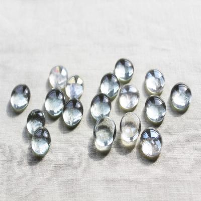 China New Design Yixing Natural Color Stones Clear Glass Flat Marbles for sale