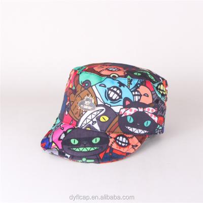 China NEW COMMON Image Colorful Military Hat Printing Cap Hat Chinese Wholesales for sale