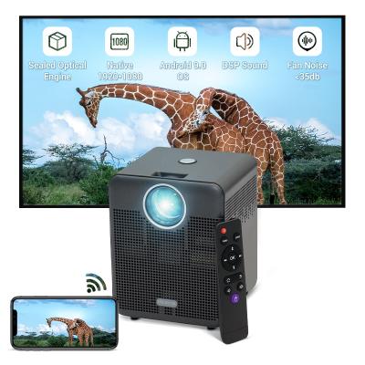 China Pico Hotack Wholesale Mini Projector Mobile Phone 1080p Smart Android Wifi BT 4k Proyector for Home Theater/Outdoor/Meeting for sale