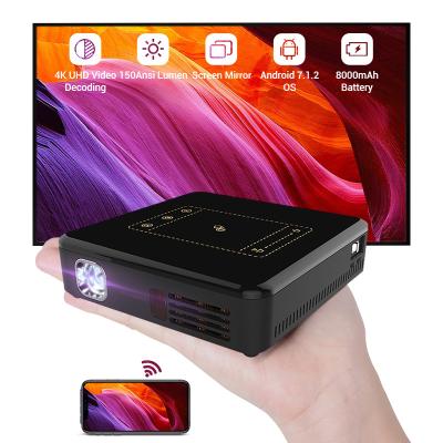 China Pico Portable DLP Smart Android Home Theater Led Projector 4k With Touch Pad Mini Pocket Projectors for sale