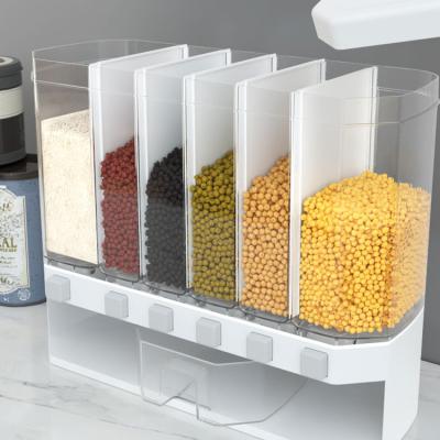 China Freshness Keeping Container Coarse Grain Dispenser Dispenser Cereal Bucket Food Container Rice Canned Dry Kitchen for Organization for sale