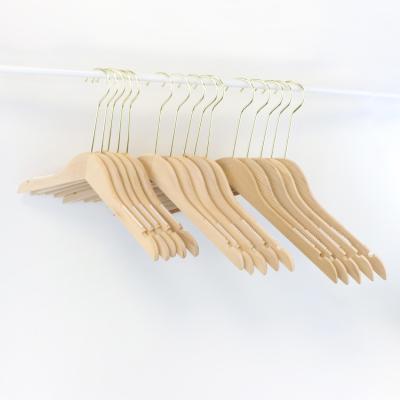 China Modern Minimalist Free Sample Hot Selling Round Main Closet Clothes Men / Women Child Wooden Hangers For Clothes for sale