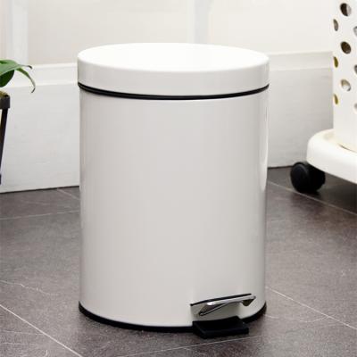 China Wholesale 3L Sustainable Kitchen Food Around Stainless Steel Pedal Bin Lid Trash Can Recycling Waste for sale