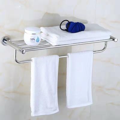 China 304 Stainless Steel Wall Mounted Towel Racks Silver Sustainable Towel Rack Bathroom Accessories For Bath Towel for sale