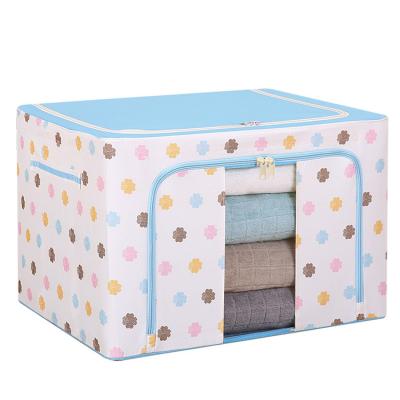 China Sustainable Japanese Hot High Quality Square Sundries Storage Organizer Fabric Oxford Cloth Collapsible Storage for sale