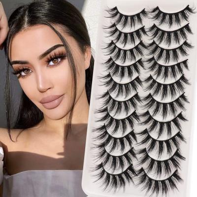 China Made eyes big and beautiful 2023 new arrivals Full Strip Lashes long dramatic 3d Mink Eyelashes Private Label 25mm eyelashes for sale