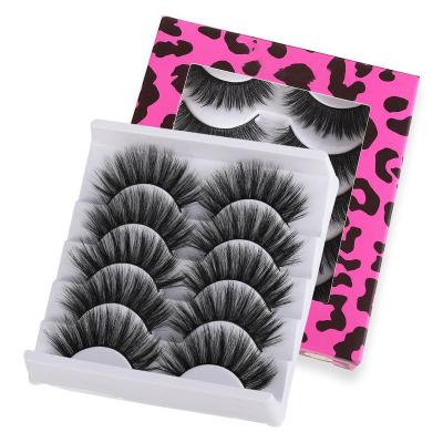 China 25-30Times Hot Selling New Private Label 3d Wispy Eyelash Fake False Eyelashes Supplier Thin Full Strip Lashes Clear Band Eyelashes for sale