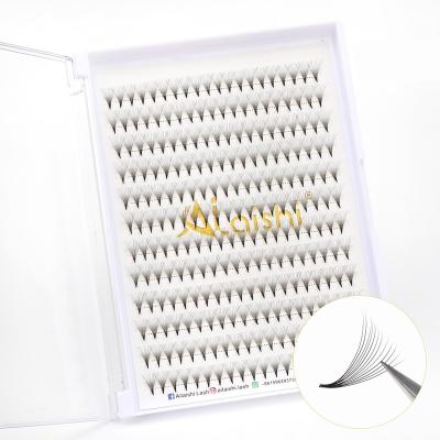 China Natural Soft AILAISHI Korea PBT 3D 5D 6D 10D 12D 15D 20D Premade Volume Fans Short Stem Eyelashes Extension for sale