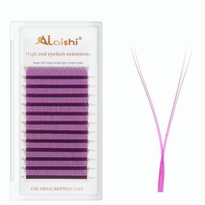 China Natural Long AILAISHI eyelashes 6D W Shape Hand Waved Premade Fans Eyelash Extensions Natural Soft Light Individual Matte Dense Makeup for sale