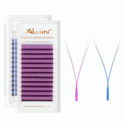 China Natural Long AILAISHI 5D W Shape Big Bundle Eyelash Extension Mega Volume Premade Fans Eyelashes Super Soft Full Dense Lashes for sale