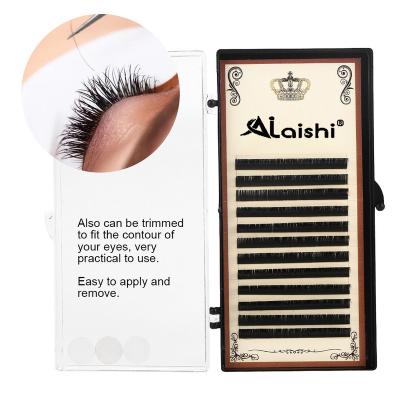 China Natural Long AILAISHI 4D W Shape Hand Made Eyelash Extensions Full 4D Lashes Premade Fan Natural Soft Light Matte Dense W Design Eyelashes for sale