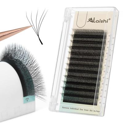 China Natural Long 0.05 PBT volume eyelash extensions korean premium fluffy fans volume eyelashes AILAISHI custom packaging volume lashes OEM for sale