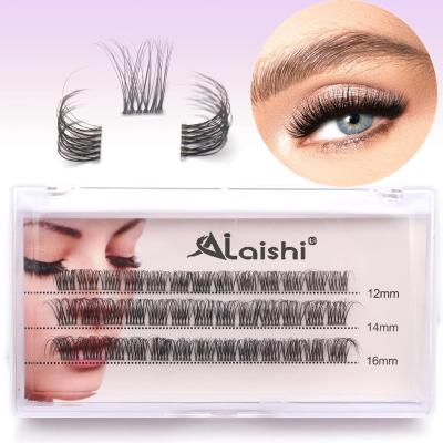 China Natural AILAISHI New Coming Cluster Lashes Pre-Bond Press-On Diy Lashes Extension Kit Long Lasting Superfine Band Segment Lash for sale