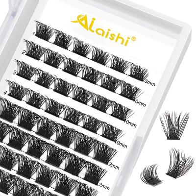 China Natural AILAISHI Wholesale Diy Cluster 3D Lashes Eyelashes Segmented Eyelashes Natural Style Faux Mink Eyelash Segments With Box for sale