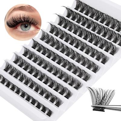 China Natural AILAISHI DIY lashes segmented eyelashes with mirror diy lash extensions diy eyelash extensions kit Lasting 7-10 days for sale