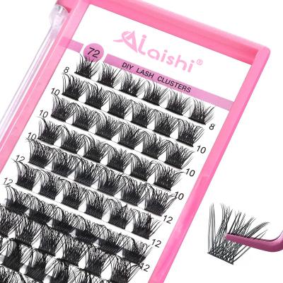 China Natural Manufacturer Direct Single Cluster Grafted Eyelashes Super Soft Natural Curly AILAISHI diy lash extensions segment lash cluster for sale