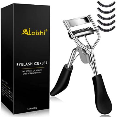 China With Instructions AILAISHI 3D Stereo Eyelash Curler With Comb Natural Curly Cosmetic Clip Eye Lash Curling Applicator Professional Eyelash Curler for sale