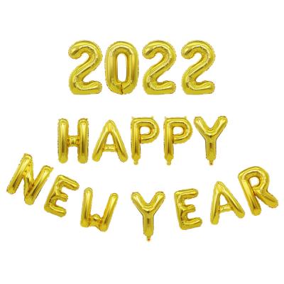 China 2022 Happy New Years Foil Balloons Gift Toy Set Party Birthday Decorations For New Year's Day for sale