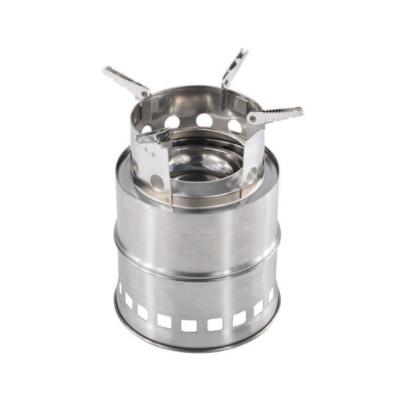 China Stainless Steel Stove Stainless Steel Camp Stoves Wood Folding Outdoor Camping Stoves Alcohol Burners for sale