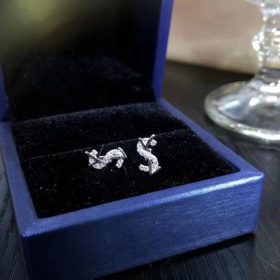 China Fashion Charming Factory Wholesale S925 Sterling Silver Fashion CLASSIC Recommended Letter Earrings Female High End Jewelry Set for sale