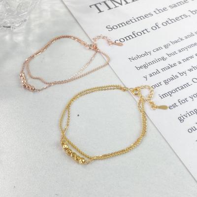 China 2023 recommendation 2023 bracelet popular model silver cute double-layer female factory fashion charm jewelry set for sale